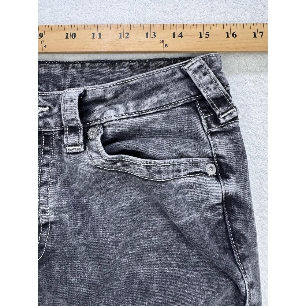 True Religion Jeans Men 31x34 Black Billie Mid Rise Straight Stone Wash‎ Denim